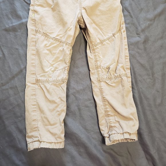 Khaki Lined Pants Adjustable Drawstring F&F Kids 18-24 Month Size 100% Cotton - Picture 3 of 4